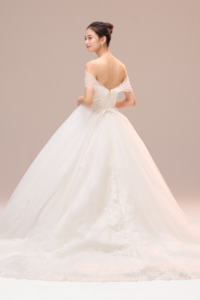 Meyer (メイヤー) no.03-20892 esum weddingdress Aライン ウエディングドレス オフショルダー レース チュール